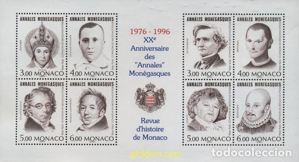 Sellos: 80445 MNH MONACO 1996 20 ANIVERSARIO DE LOS ANALES MONEGASCOS