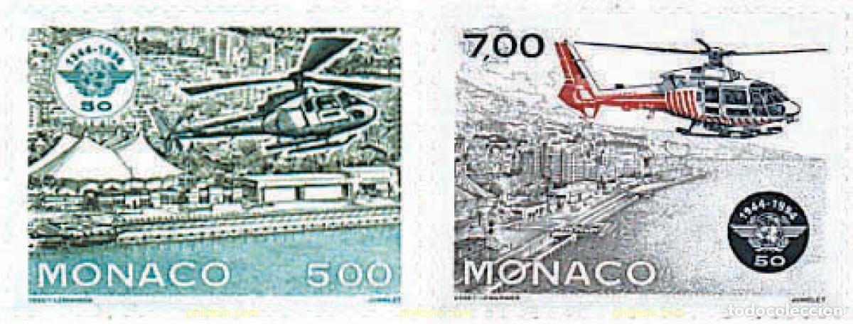 Sellos: 32488 MNH MONACO 1994 50 ANIVERSARIO DE LA ORGANIZACION DE AVIACION CIVIL INTERNACIONAL