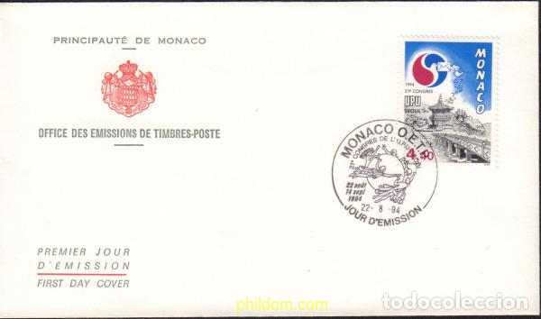 Sellos: 408988 MNH MONACO 1994 21 CONGRESO DE LA UPU EN SEUL