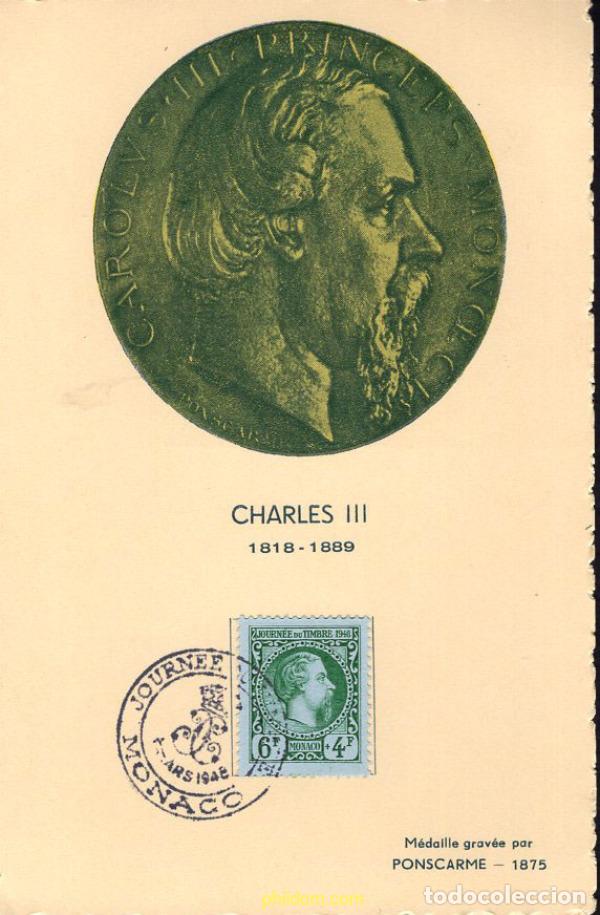 Sellos: 673238 MNH MONACO 1948 DIA DEL SELLO
