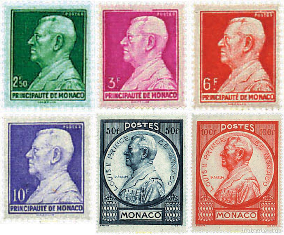 Sellos: 34709 MNH MONACO 1946 PRINCIPE LUIS II