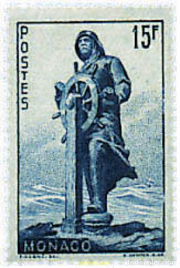 Sellos: 228912 HINGED MONACO 1951 INAUGURACION DE LA ESTATUA EN MEMORIA DEL PRINCIPE ALBERTO I