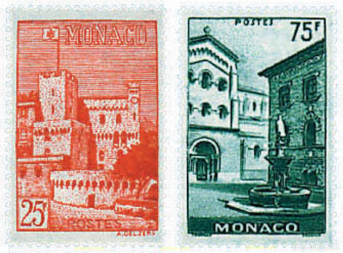 Sellos: 32556 MNH MONACO 1954 VISTAS DEL PRINCIPADO
