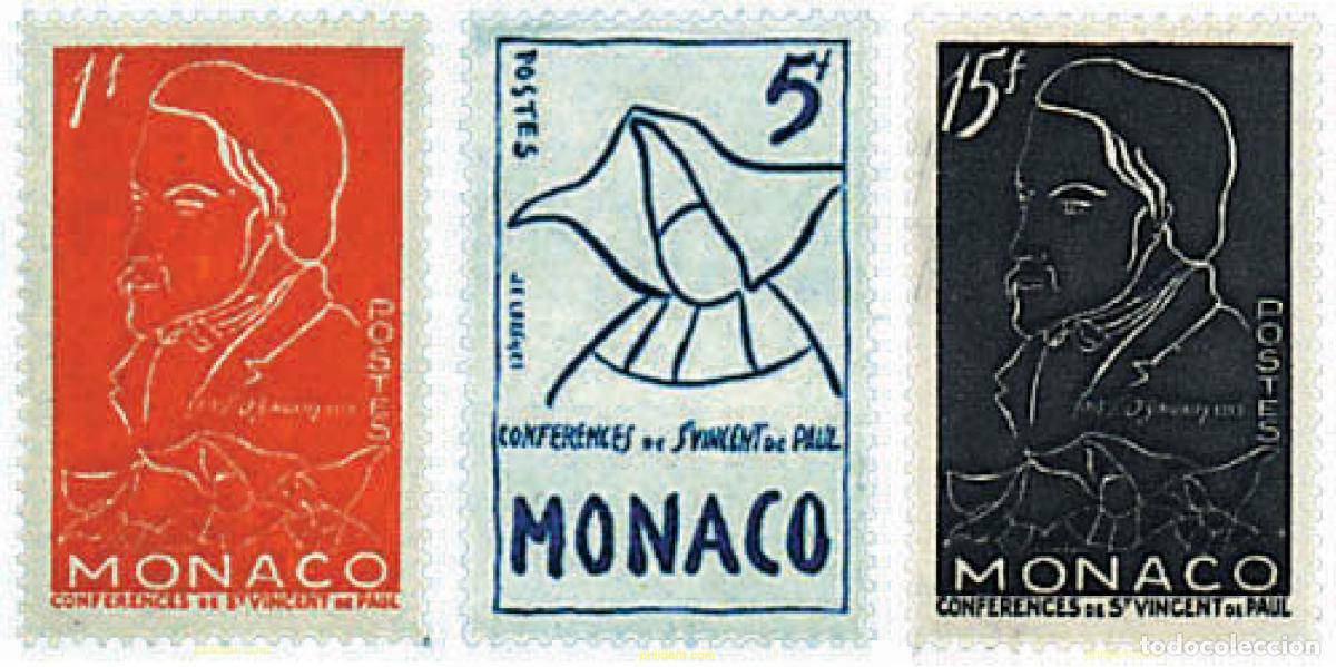 Sellos: 32651 MNH MONACO 1954 CENTENARIO DE LA MUERTE ANTOINE-FREDERIC OZANAM