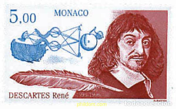 Sellos: 32527 MNH MONACO 1996 400 ANIVERSARIO DEL NACIMIENTO DE RENE DESCARTES