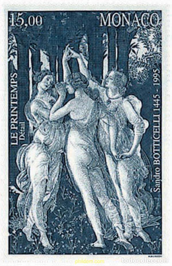 Sellos: 32601 MNH MONACO 1995 550 ANIVERSARIO DEL NACIMIENTO DE S. BOTTICELLI