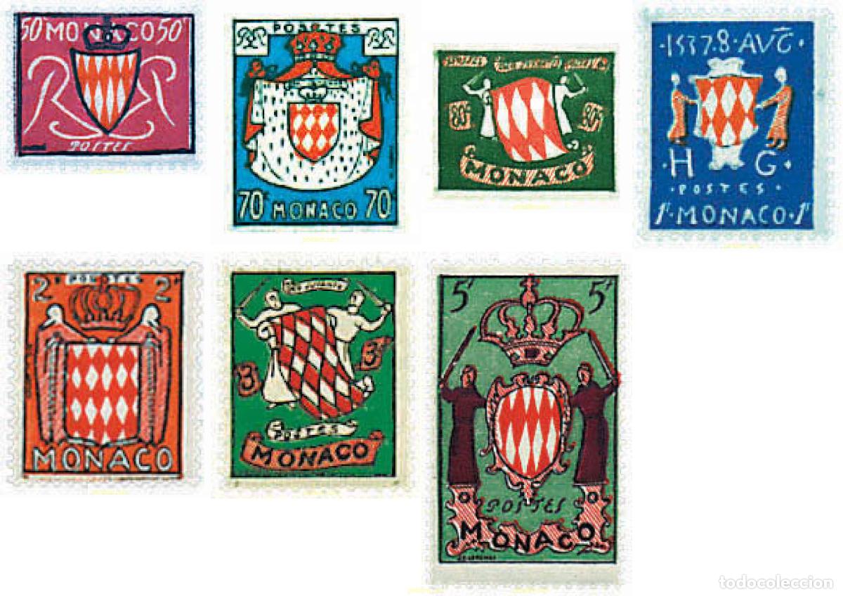 Sellos: 82849 MNH MONACO 1954 ESCUDOS