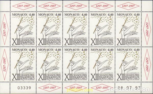 Sellos: 11843 MNH MONACO 1997 13 GRANDES PREMIOS MAGICOS DE MONTECARLO