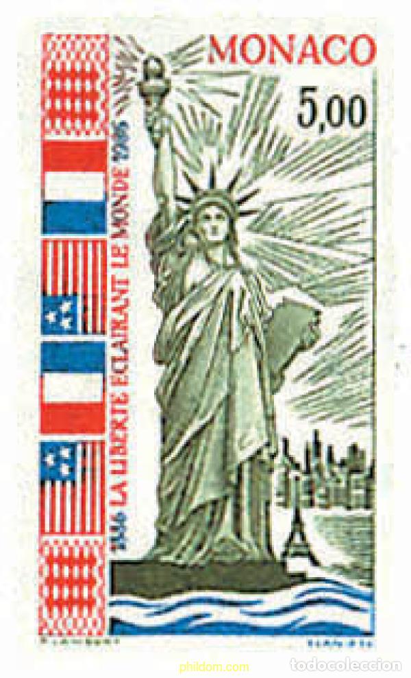 Sellos: 32467 MNH MONACO 1986 CENTENARIO DE LA ESTATUA DE LA LIBERTAD