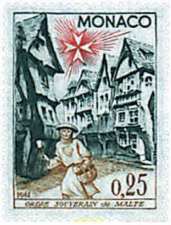 Sellos: 32375 MNH MONACO 1961 HOMENAJE A LA ORDEN SOBERANA DE MALTA