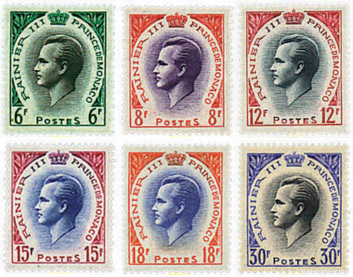 Sellos: 344545 MNH MONACO 1955 PRINCIPE RAINIERO III