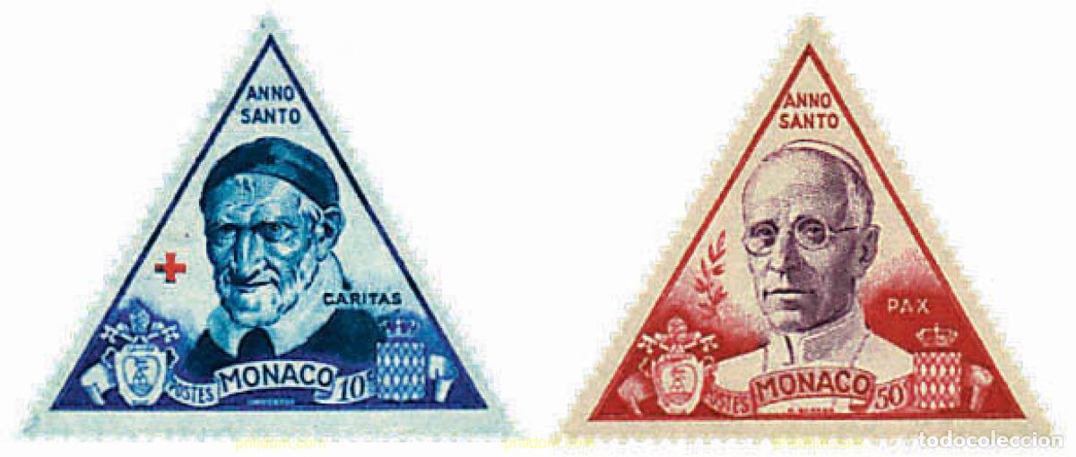 Sellos: 354048 MNH MONACO 1951 A&Ntilde;O SANTO