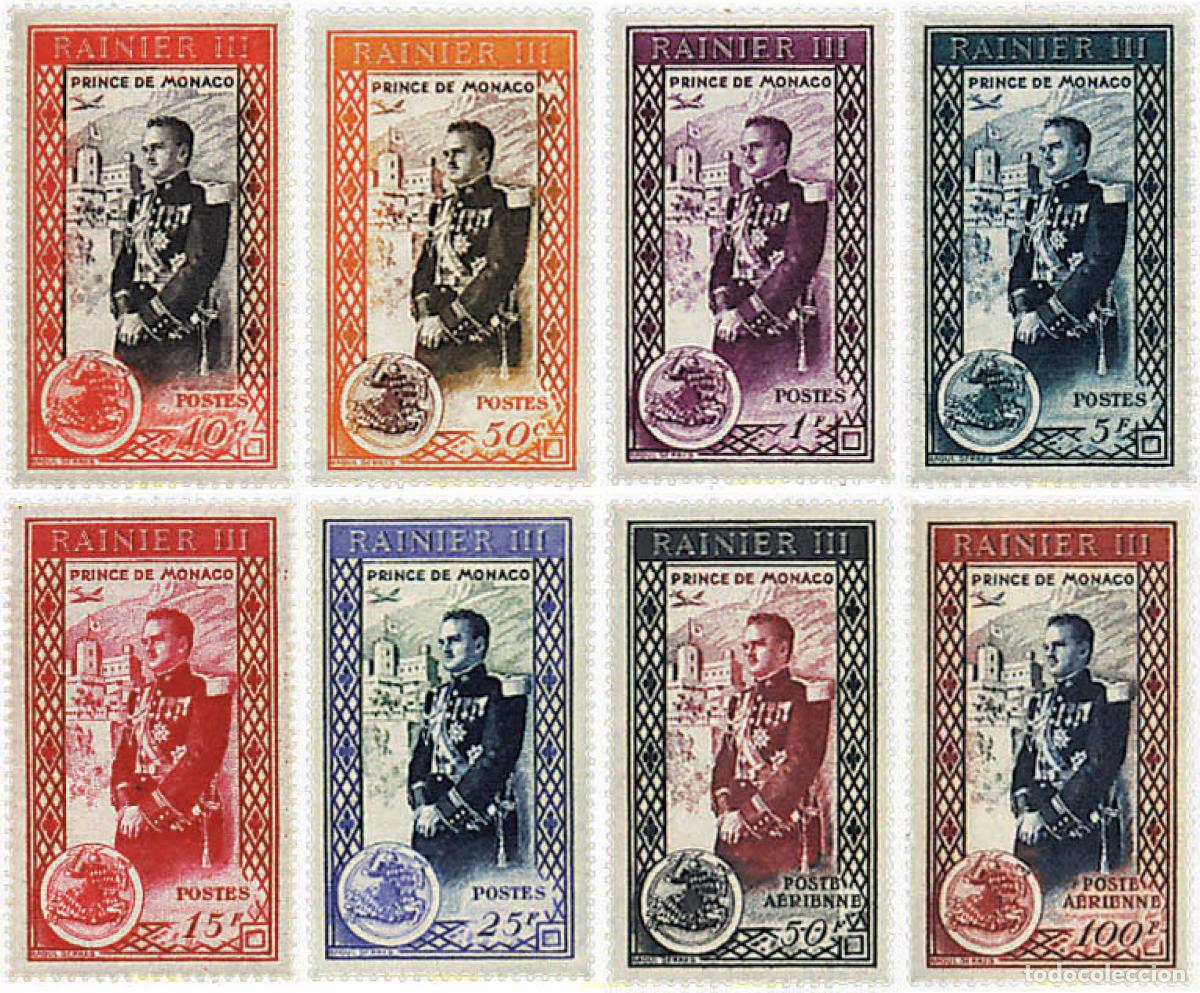Sellos: 238735 HINGED MONACO 1950 LLEGADA AL TRONO DEL PRINCIPE RAINIERO III