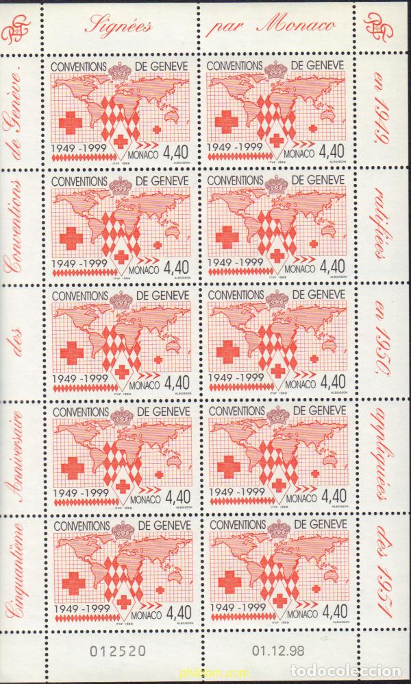 Stamps: 11880 MNH MONACO 1999 50 ANIVERSARIO DE LA CONVENCION DE GINEBRA