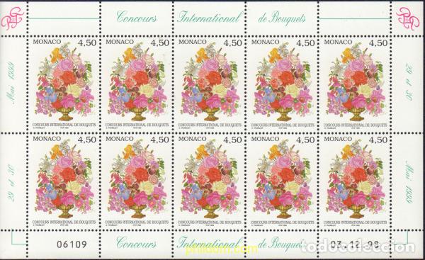 Sellos: 7620 MNH MONACO 1999 32 CONCURSO INTERNACIONAL DE RAMOS DE FLORES