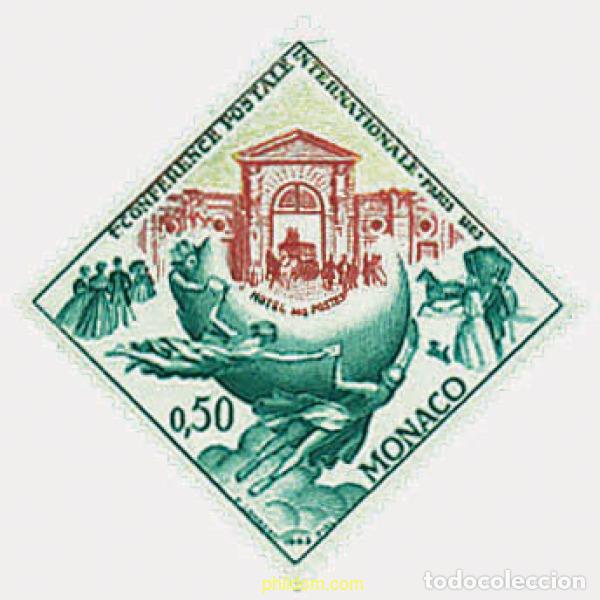 Sellos: 32378 MNH MONACO 1963 CENTENARIO DE LA PRIMERA CONFERENCIA POSTAL INTERNACIONAL