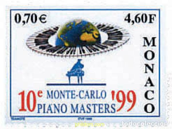 Sellos: 46424 MNH MONACO 1999 10 CONCURSO INTERNACIONAL DE PIANO