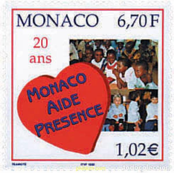 Sellos: 67061 MNH MONACO 1999 20 ANIVERSARIO DE LA ASOCIACION MONACO AYUDA Y PRESENCIA