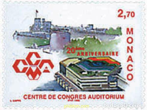 Sellos: 46423 MNH MONACO 1999 20 ANIVERSARIO DEL CENTRO DE CONGRESOS
