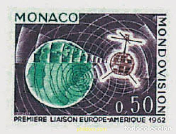 Sellos: 67745 MNH MONACO 1963 PRIMERA EMISION DE TELEVISION POR SATELITE