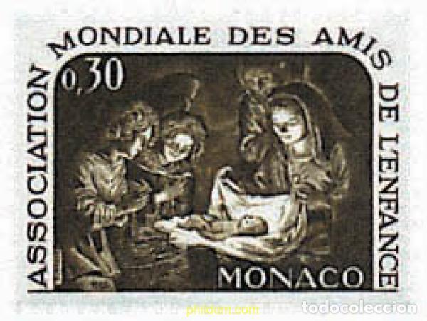 Stamps: 32874 MNH MONACO 1966 ASOCIACION MUNDIAL DE LOS AMIGOS DE LA INFANCIA
