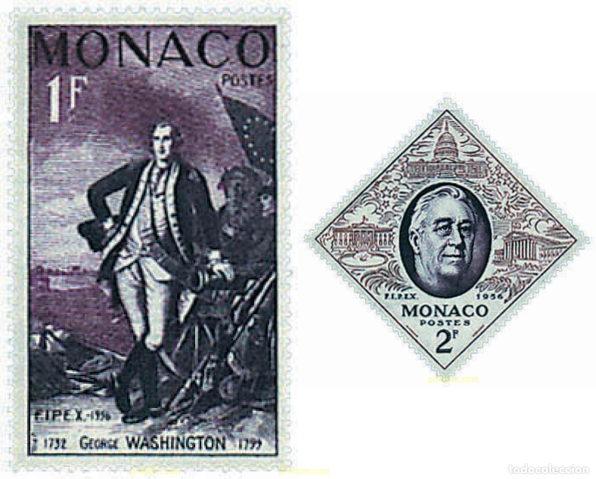 Selos: 633738 MNH MONACO 1956 FIPEX. EXPOSICION FILATELICA INTERNACIONAL EN NUEVA YORK