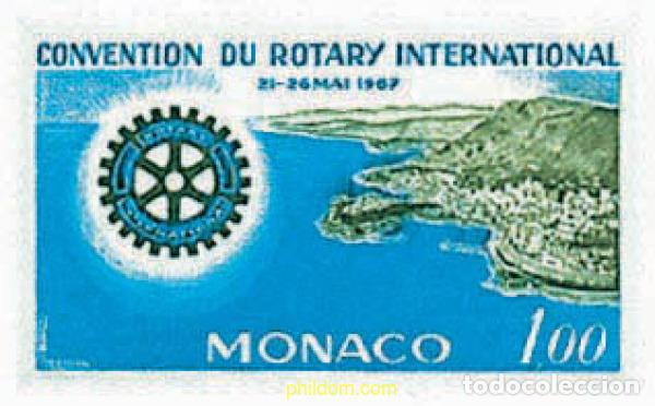Timbres: 67762 MNH MONACO 1967 CONVENCION DEL ROTARY INTERNACIONAL