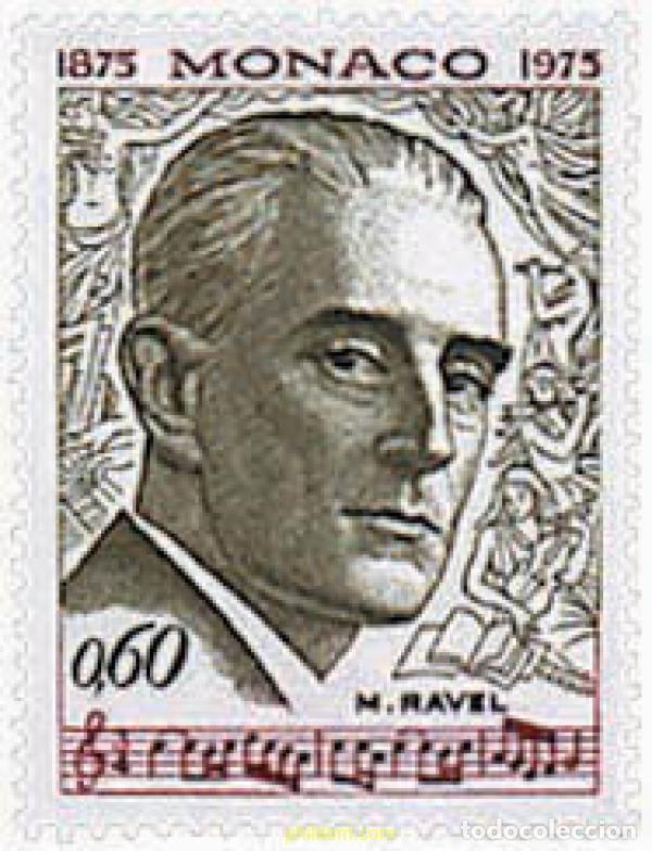 Stamps: 32700 MNH MONACO 1975 CENTENARIO DEL NACIMIENTO DE MAURICE RAVEL