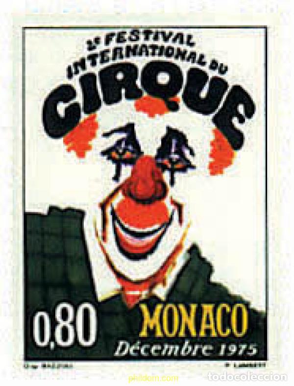 Stamps: 32900 MNH MONACO 1975 2 FESTIVAL INTERNACIONAL DEL CIRCO DE MONACO