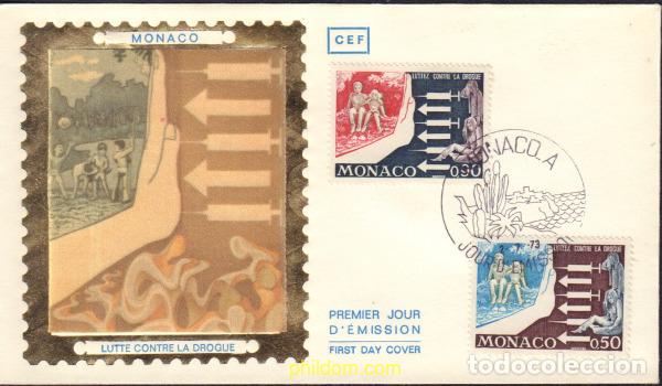 Stamps: 409129 MNH MONACO 1973 LUCHA CONTRA LA DROGA