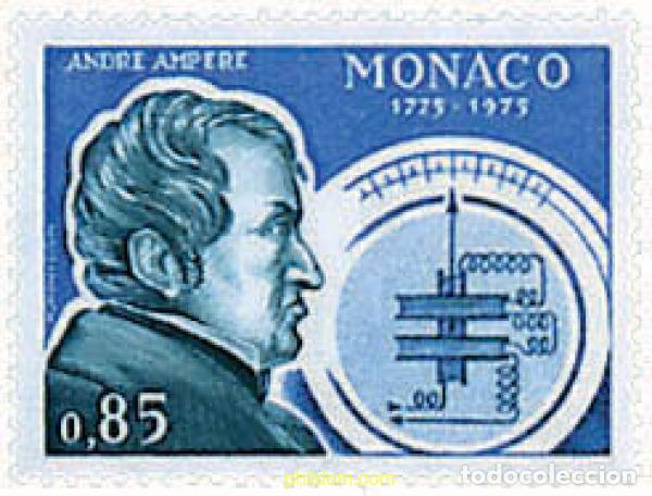 Stamps: 32561 MNH MONACO 1975 BICENTENARIO DEL NACIMIENTO DE ANDRE AMPERE