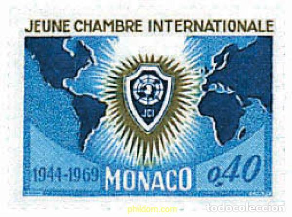 Stamps: 32658 MNH MONACO 1969 25 ANIVERSARIO DE LA JOVEN CAMARA DE COMERCIO INTERNACIONAL