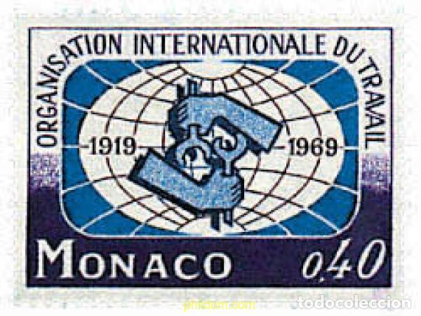 Stamps: 32659 MNH MONACO 1969 50 ANIVERSARIO DE LA ORGANIZACION INTERNACIONAL DEL TRABAJO
