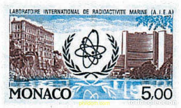 Stamps: 76911 MNH MONACO 1987 25 ANIVERSARIO DE LA INSTALACION EN MONACO DEL LABORATORIO INTERNACIONAL DE R