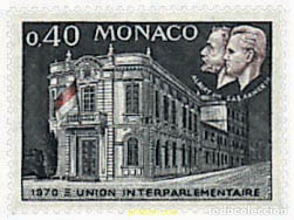Stamps: 32429 MNH MONACO 1970 CONGRESO DE LA UNION INTERPARLAMENTARIA