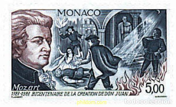 Stamps: 32398 MNH MONACO 1987 BICENTENARIO DE LA OPERA DON GIOVANNI DE MOZART