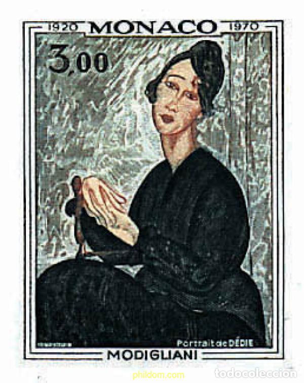 Stamps: 32405 MNH MONACO 1970 50 ANIVERSARIO DE LA MUERTE DE MODIGLIANI