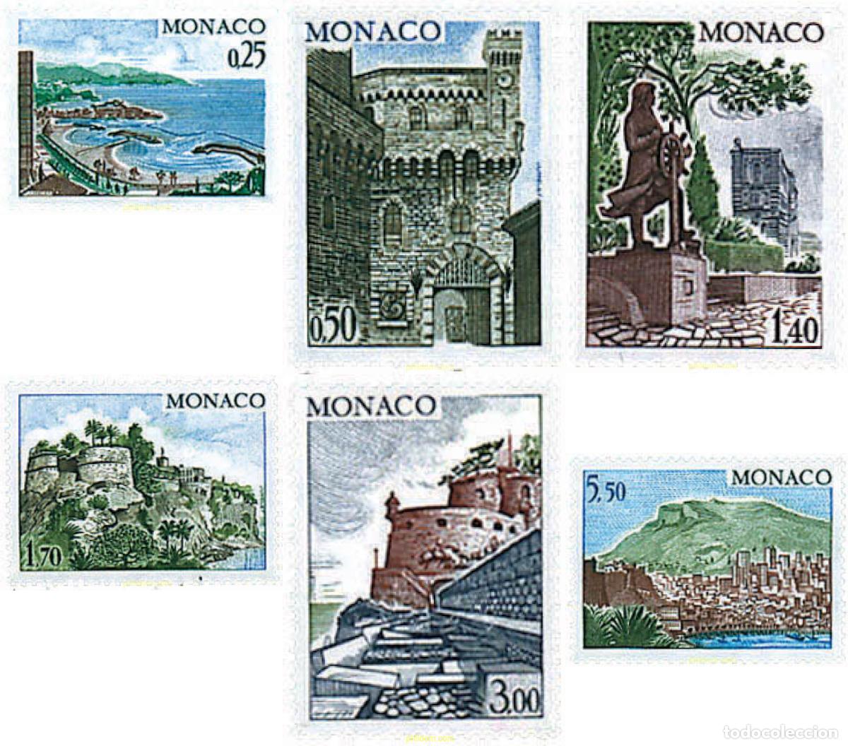 Stamps: 32898 MNH MONACO 1974 VISTAS Y MONUMENTOS