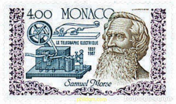 Stamps: 32397 MNH MONACO 1987 150 ANIVERSARIO DE LA INVENCION DEL TELEGRAFO