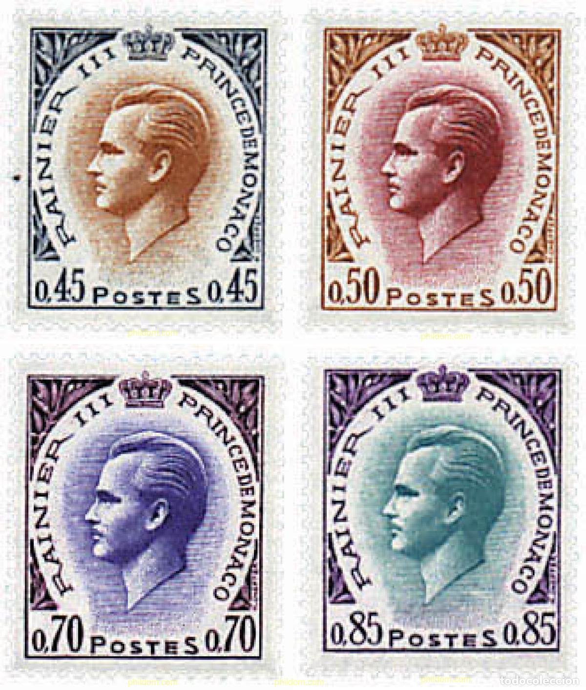 Stamps: 34737 MNH MONACO 1969 PRINCIPE RAINIERO III