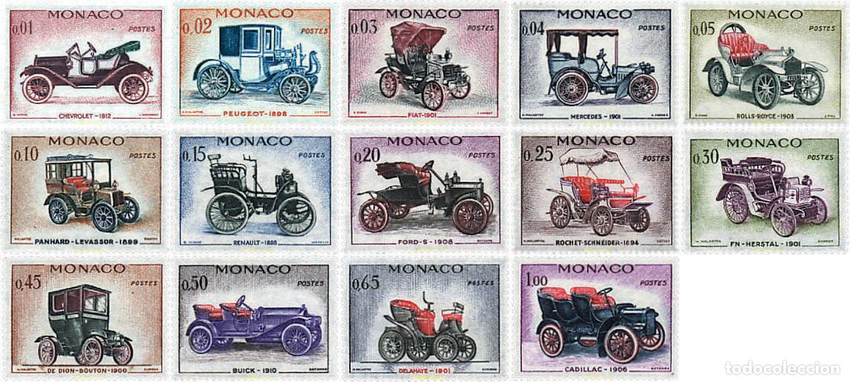 Selos: 49041 MNH MONACO 1961 AUTOMOVILES ANTIGUOS