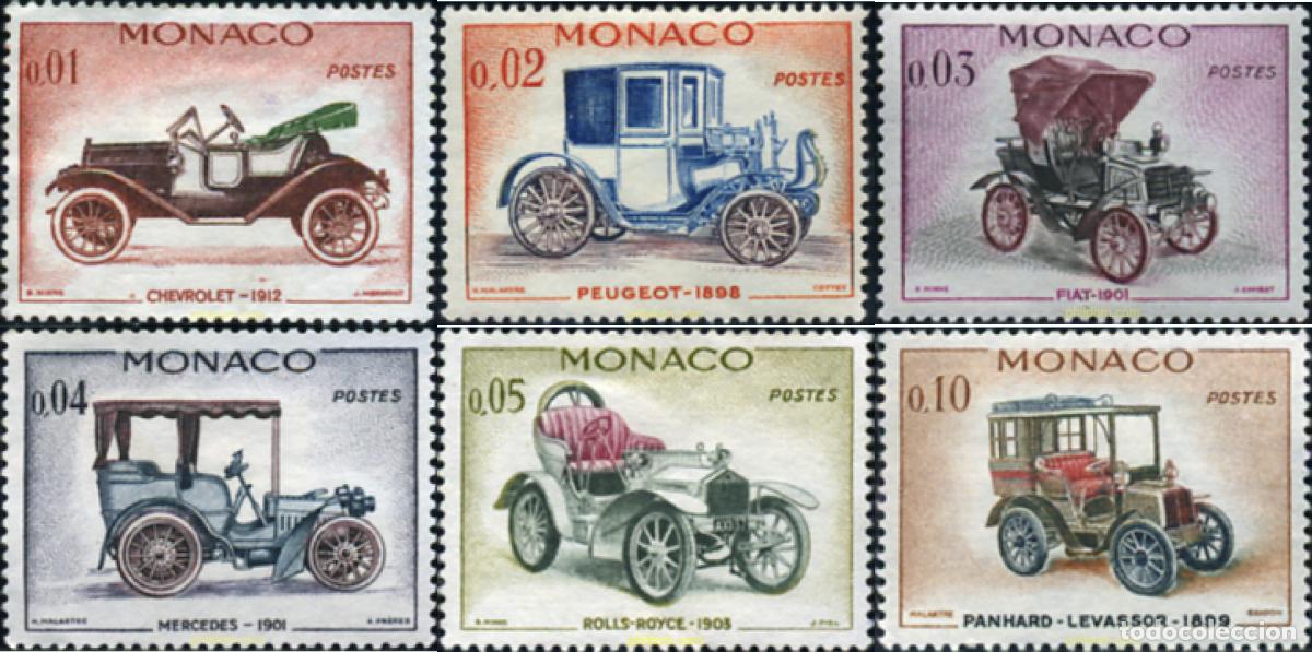 Selos: 297834 MNH MONACO 1961 AUTOMOVILES ANTIGUOS