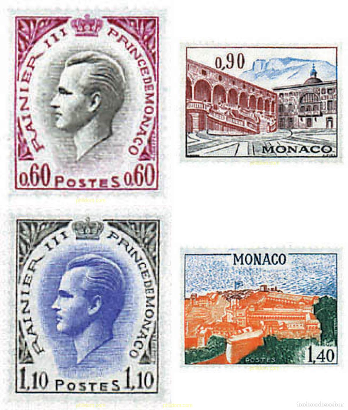 Sellos: 32408 MNH MONACO 1971 PRINCIPE RAINIERO III Y VISTAS DE MONACO