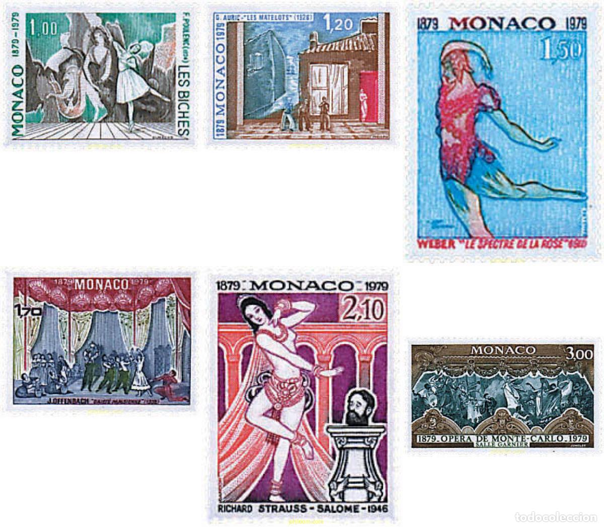 Sellos: 32895 MNH MONACO 1979 CENTENARIO DE LA INAUGURACION DE LA SALA GARNIER DE MONTECARLO