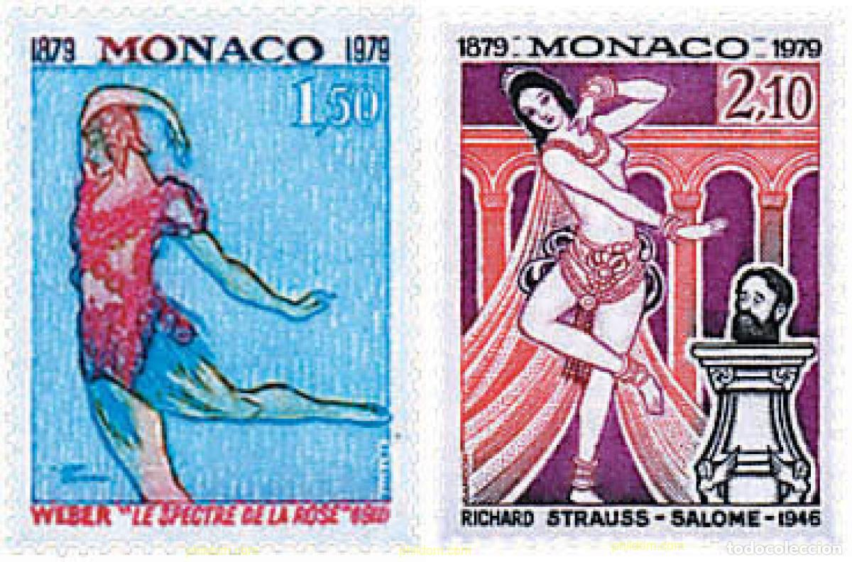 Sellos: 227353 MNH MONACO 1979 CENTENARIO DE LA INAUGURACION DE LA SALA GARNIER DE MONTECARLO