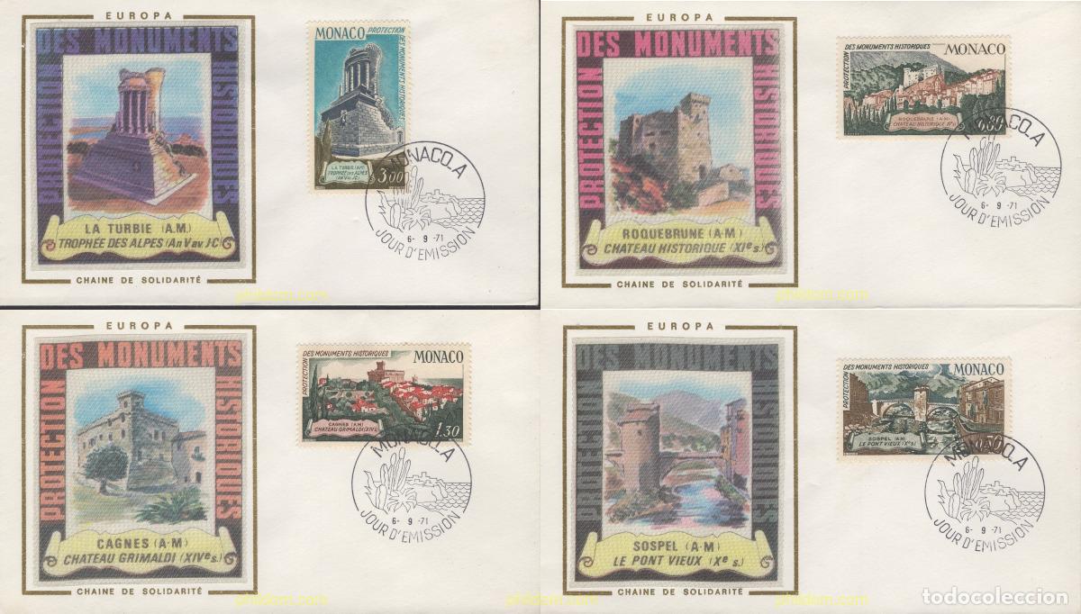 Sellos: 409183 MNH MONACO 1971 PROTECCION DE LOS MONUMENTOS HISTORICOS