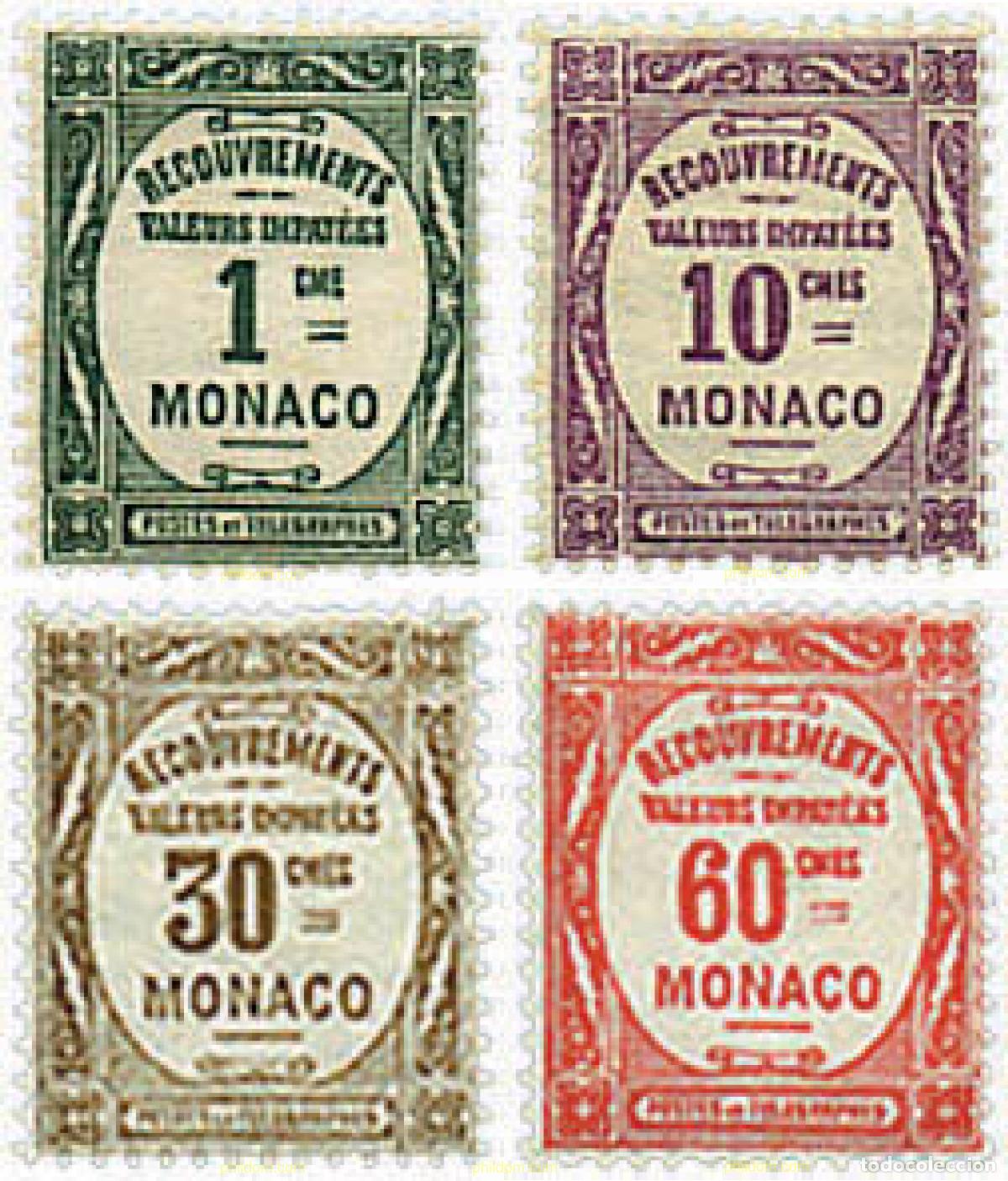 Sellos: 345143 HINGED MONACO 1925 CIFRAS