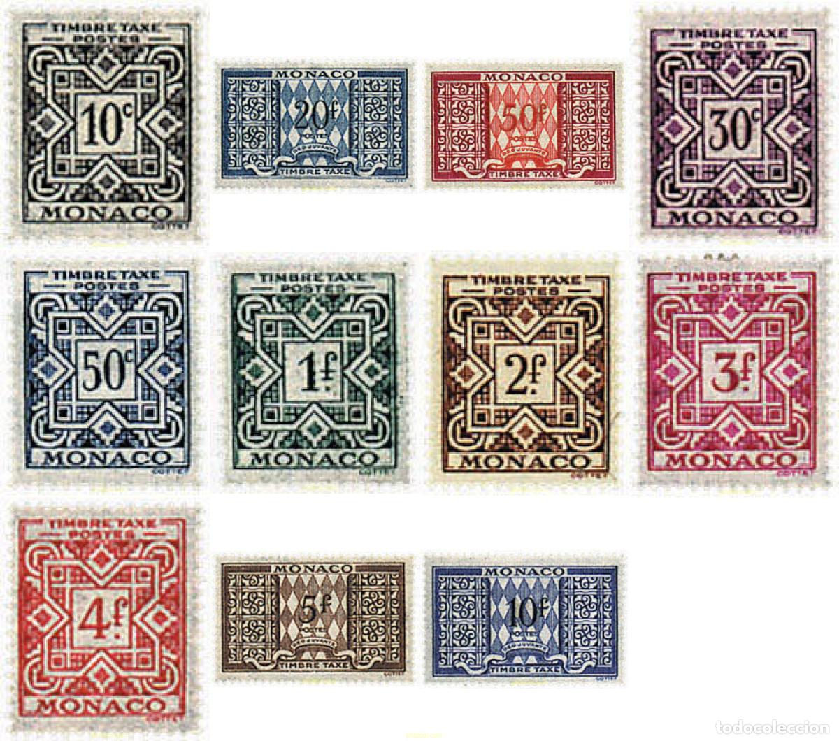 Sellos: 345145 HINGED MONACO 1946 CIFRAS