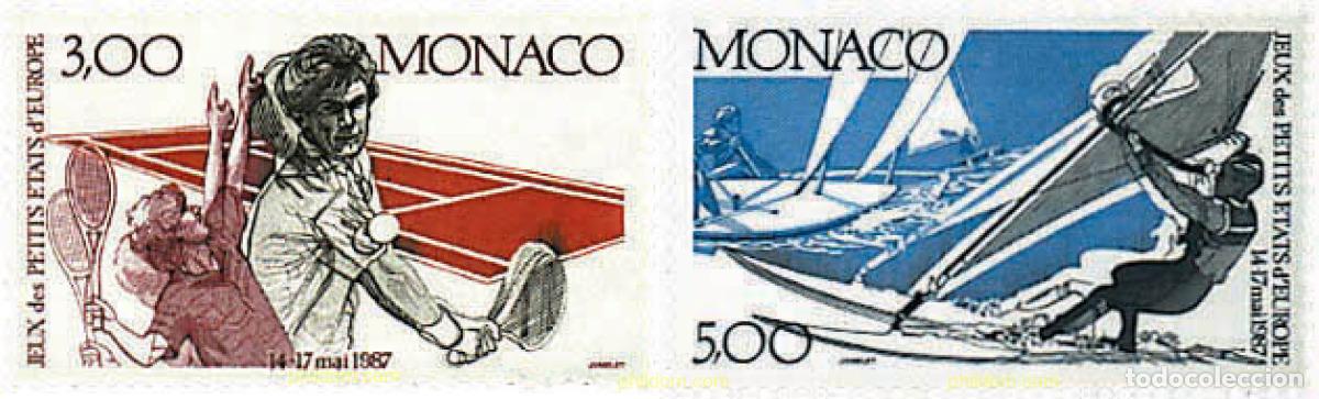 Sellos: 67794 MNH MONACO 1987 2 JUEGOS DE LOS PEQUE&Ntilde;OS ESTADOS DE EUROPA