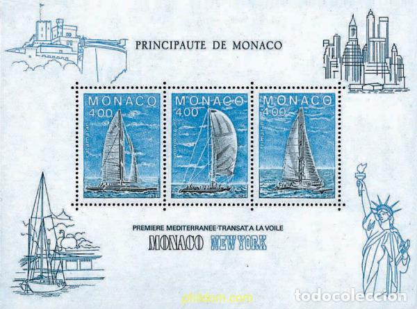 Sellos: 67787 MNH MONACO 1985 REGATA TRANSATLANTICA MONACO-NUEVA YORK